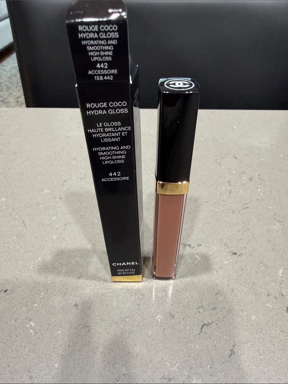 Chanel Rouge Coco Hydra Gloss Lip Gloss -  New Color 442 Accessoire, new